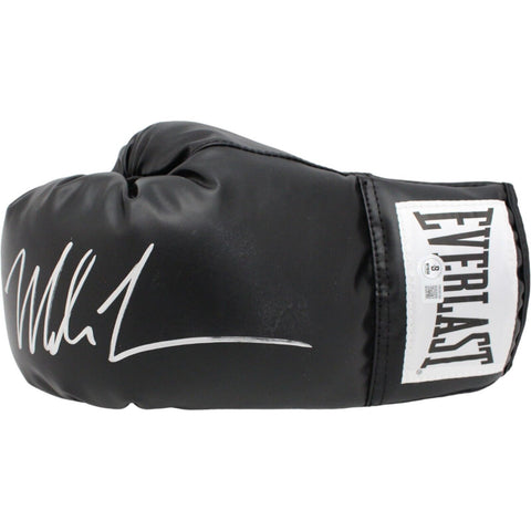 Mike Tyson Autographed/Signed Black Left Boxing Glove Beckett 38039