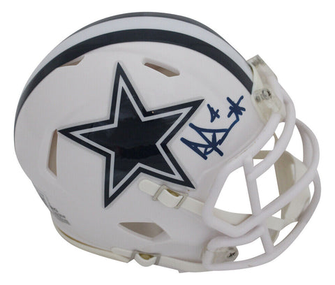 Dak Prescott Autographed Dallas Cowboys 2022 Alt Mini Helmet Beckett 39761