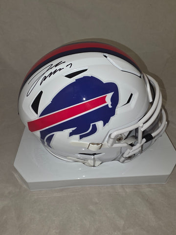 JOSH ALLEN SIGNED BUFFALO BILLS MID SIZE MIDI SPEEDFLEX HELMET BAS