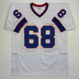 Autographed/Signed Joe DeLamielleure Buffalo White Football Jersey JSA COA