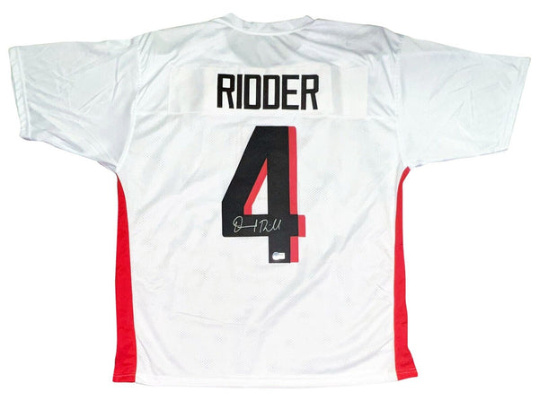 DESMOND RIDDER AUTOGRAPHED ATLANTA FALCONS #4 WHITE ROOKIE JERSEY BECKETT