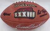 Joe Namath Autographed SB Logo NFL Leather Football Good Luck Beckett BJ25167