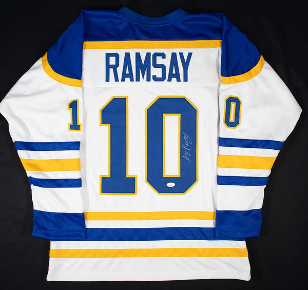 Craig Ramsay Signed Buffalo Sabres Jersey (JSA COA) Buffalo Left Wing 1971-1985
