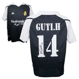 Guti Hernandez Signed Real Madrid FC Away Soccer Jersey #14 with Beckett Witness