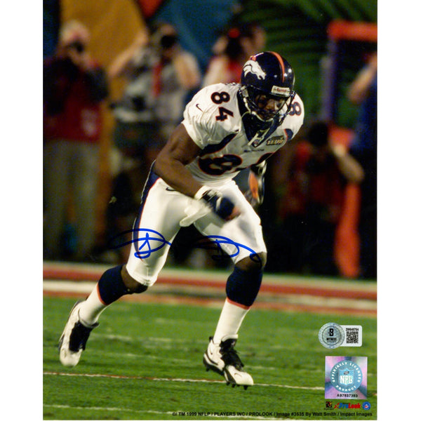 Shannon Sharpe Autographed/Signed Denver Broncos 8x10 Photo Beckett 51042