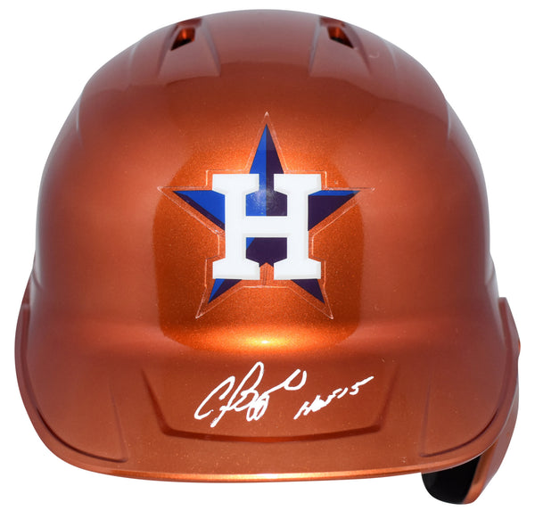 CRAIG BIGGIO SIGNED HOUSTON ASTROS CHROME FULL SIZE BATTING HELMET W/ HOF 15
