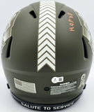 DEVIN HESTER AUTOGRAPHED BEARS SALUTE FULL SIZE AUTHENTIC HELMET BECKETT 243659