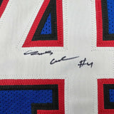 Autographed/Signed James Cook Buffalo Blue Football Jersey Beckett BAS COA