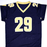 Eric Dickerson Autographed Blue Pro Style Jersey w/HOF-Beckett W Hologram *Black