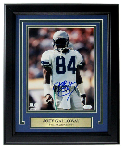 Joey Galloway Seattle Seahawks Signed/Auto 8x10 Photo Framed JSA 163383