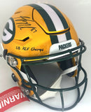Packers JORDY NELSON Signed Full Size Authentic Speed Flex Helmet AUTO w/Script