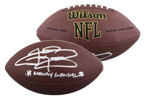 Texas A&M Johnny Manziel "$$ Manziel" Signed Wilson Super Grip Football JSA ITP