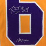Signed Marcel Dionne HOF 92 Los Angeles LA Yellow Jersey JSA COA