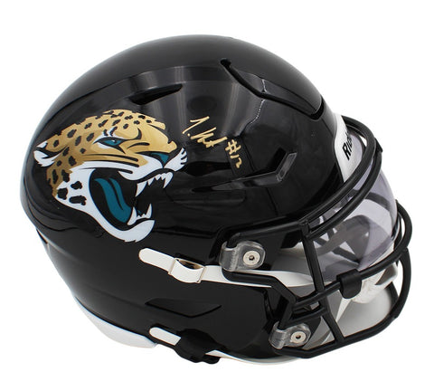 Travis Hunter Signed Jacksonville Jaguars Speed Flex Mid-Size NFL Midi Helmet