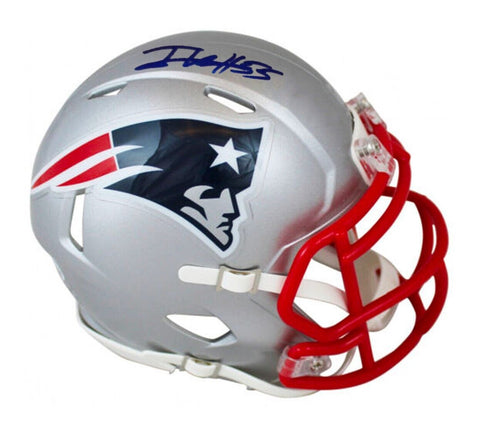 Josh Uche New England Patriots Autographed Signed Mini-Helmet JSA COA
