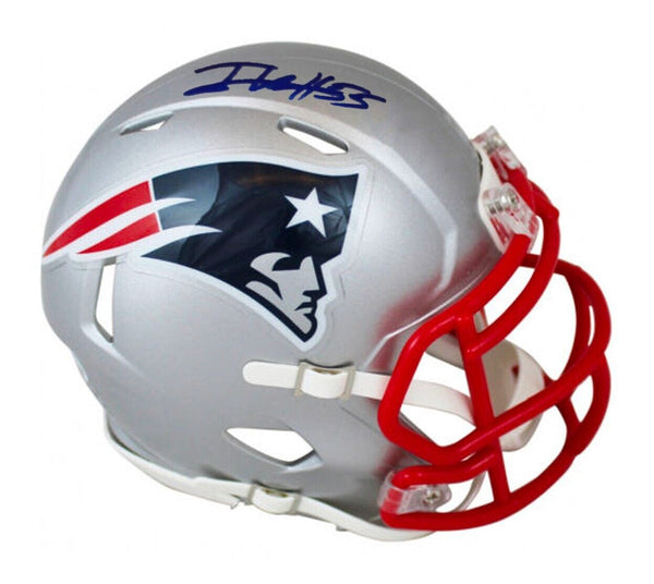 Josh Uche New England Patriots Autographed Signed Mini-Helmet JSA COA
