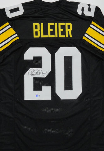 Steelers ROCKY BLEIER Signed Custom Replica Black Pittsburgh Jersey AUTO - BAS