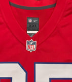 Marcus Jones Patriots Signed Autographed Nike Red Fuse Limited Jersey JSA