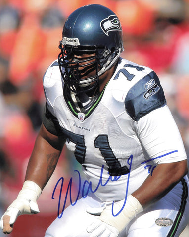Walter Jones Autographed Signed 8x10 Photo Seattle Seahawks MCS Holo #63299