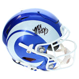 Myles Garrett Autographed Rams White 2026 Fearsome Speedflex Helmet Beckett