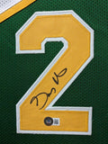 FRAMED SEATTLE SUPERSONICS GARY PAYTON AUTOGRAPHED SIGNED JERSEY BECKETT HOLO