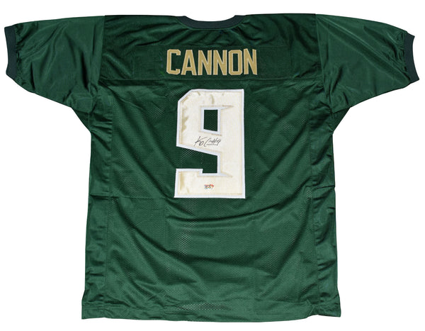 KD CANNON AUTOGRAPHED SIGNED BAYLOR BEARS #9 GREEN JERSEY COA