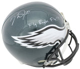 Mike Trout "Fly Eagles Fly" Signed Eagles Full Size Rep Helmet MLB #JC126390
