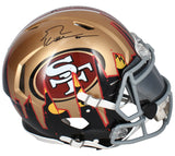 George Kittle Autographed 49ers Custom Ripped Speed Helmet Beckett