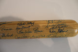 Brooklyn Dodgers Legends Autographed Baseball Bat (47 Signatures) PSA LOA