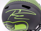 RUSSELL WILSON AUTOGRAPHED SEAHAWKS ECLIPSE BLACK FULL SIZE HELMET RW 178955