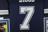 TREVON DIGGS (Cowboys blue SKYLINE) Signed Autographed Framed Jersey JSA