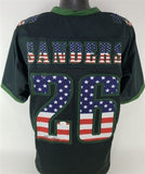 Miles Sanders Signed Philadelphia Eagles USA Flag Custom Jersey (JSA COA)