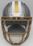 Alvin Kamara Autographed Flash Gold Full Size Helmet Saints Beckett QR #1W403145