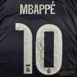 Kylian Mbappe Autographed 2025-26 Real Madrid Navy Nike Replica Jersey Panini