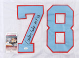 Curley Culp Signed Houston Oilers Jersey Inscribed HOF 13 (JSA COA) 6xPro Bowler