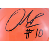 Quinshon Judkins Autographed Cleveland Browns F/S Helmet Beckett Witness 53115