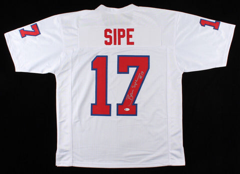Brian Sipe Signed 1984 USFL New Jersey Generals Jersey (Beckett COA) Browns Q.B.