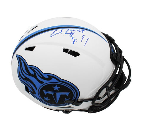 Earl Campbell Signed Tennessee Titans Speed Authentic Lunar Helmet w- "HOF 91"