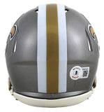 Saints Alvin Kamara Authentic Signed Flash Speed Mini Helmet BAS Witnessed