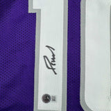 Autographed/Signed Domantas Sabonis Sacramento Purple Basketball Jersey BAS COA
