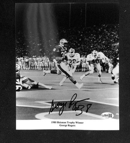 George Rogers Signed/Autographed 8x10 Photo 80 Heisman South Carolina JSA 214269