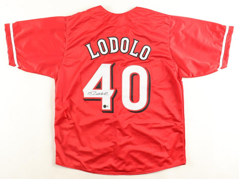 Nick Lodolo Signed Cincinnati Reds Jersey (Beckett) Ex-TCU Horned Frog Pitcher