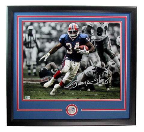 Thurman Thomas HOF Signed/Auto 16x20 Photo Buffalo Bills Framed Beckett 188785
