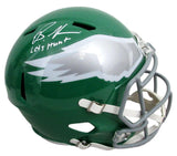 Brandon Graham Signed/Inscr Kelly Full Size Replica Helmet Eagles Beckett 193644
