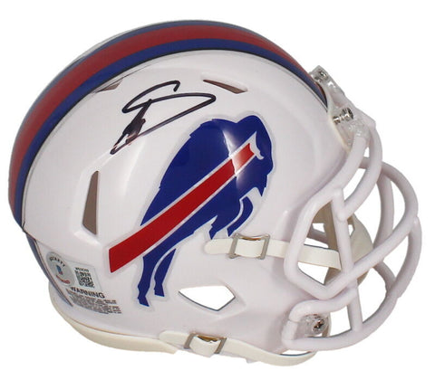 Stefon Diggs Autographed Buffalo Bills Mini Speed Helmet Beckett
