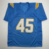 Autographed/Signed Tuli Tuipulotu Los Angeles Powder Blue Jersey BAS COA