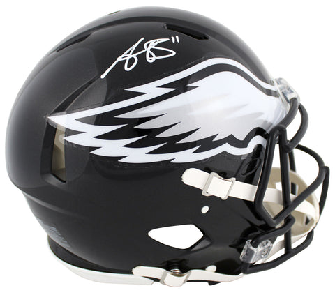 Eagles A.J. Brown Signed Alt 2022 Full Size Speed Proline Helmet BAS Witnessed