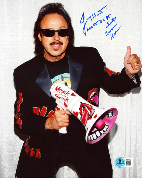 Jimmy Hart "Mouth Of The South 2005 HOF" Signed 8x10 Vertical Photo BAS 1