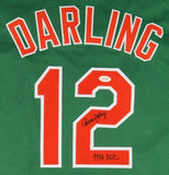Ron Darling Signed St. Patrick's Day N.Y. Mets Jersey Inscribed "1986 WSC" (JSA)