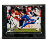 Talanoa Hufanga Autographed Denver Broncos 8x10 Photo Plaque (13"x10.5") BAS COA